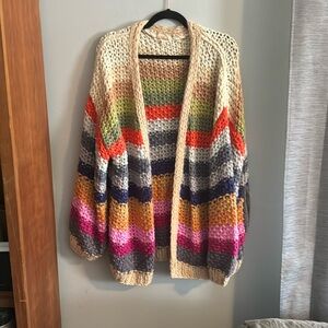 Listicle Oh Happy Day Pocketed Knit Cardigan
